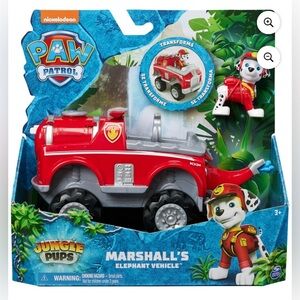 NEW PAW Patrol Jungle Pups, Marshall Elephant Vehicle with Figure